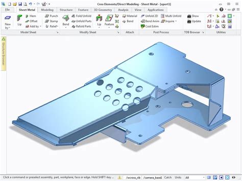 convert to sheet metal creo|creo sheet metal tutorial.